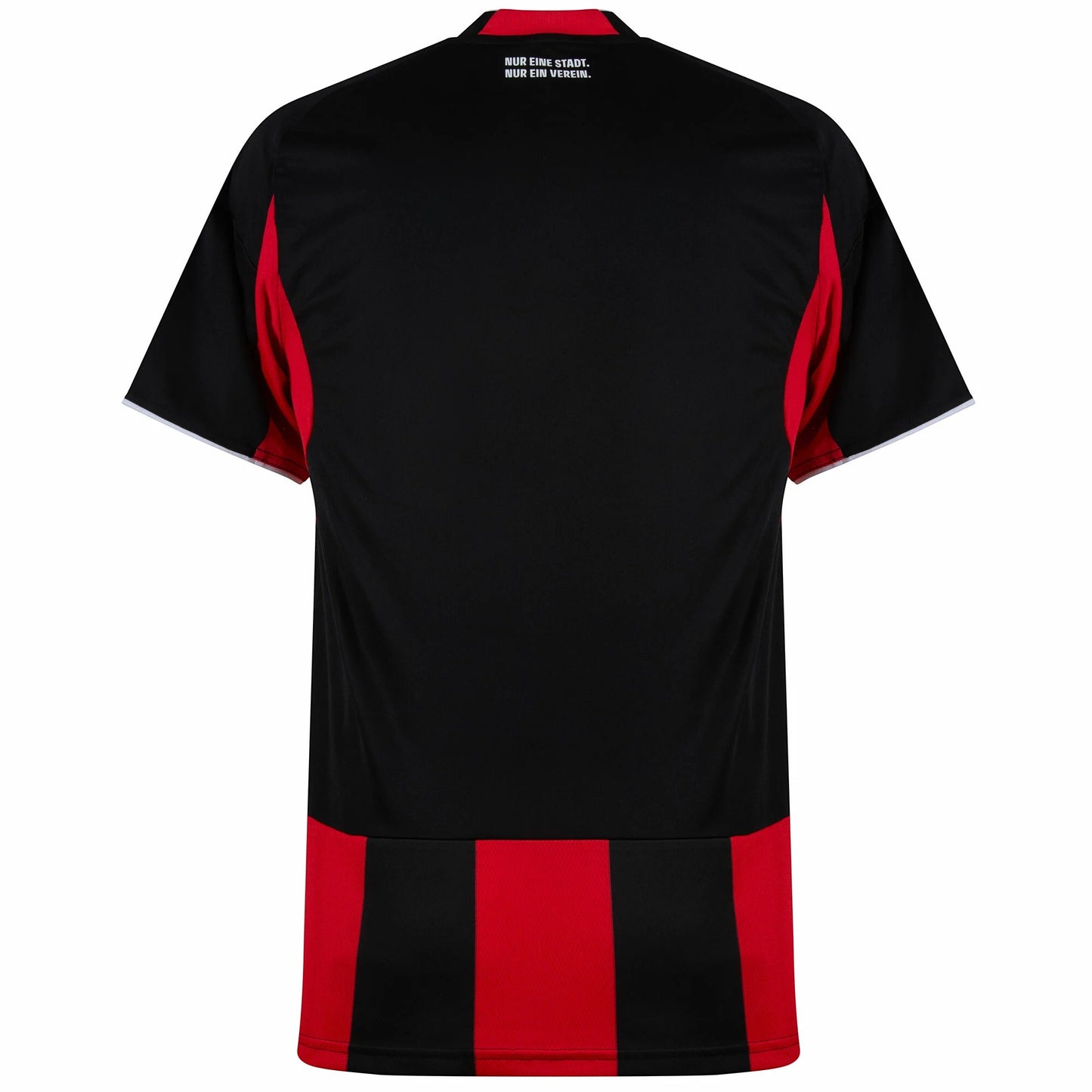GOATkitz Eintracht Frankfurt 2025-26 adult home jersey, black with red accents and stripes. Customizable.