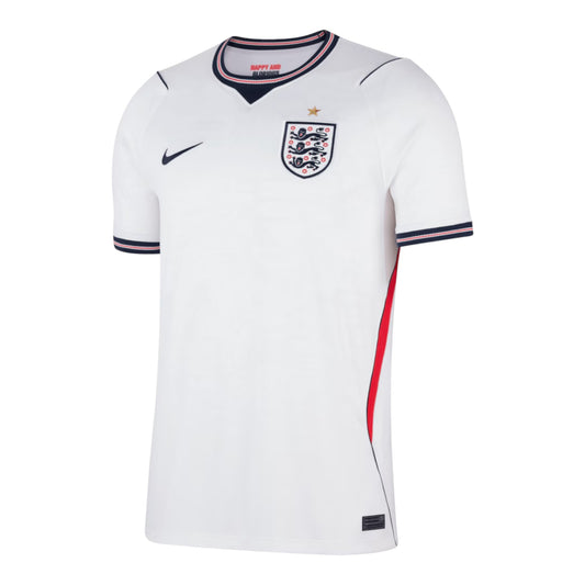 GOATkitz England 2026 adult home jersey, white with navy and red trim, featuring the England crest and Nike swoosh.