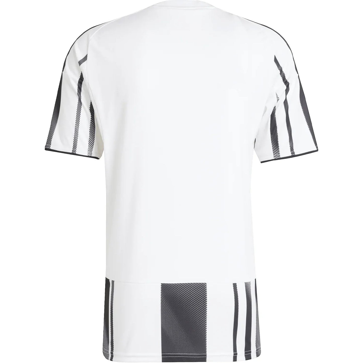 GOATkitz Juventus 2025-26 adult home jersey, white with black pinstripe details on sleeves and hem.