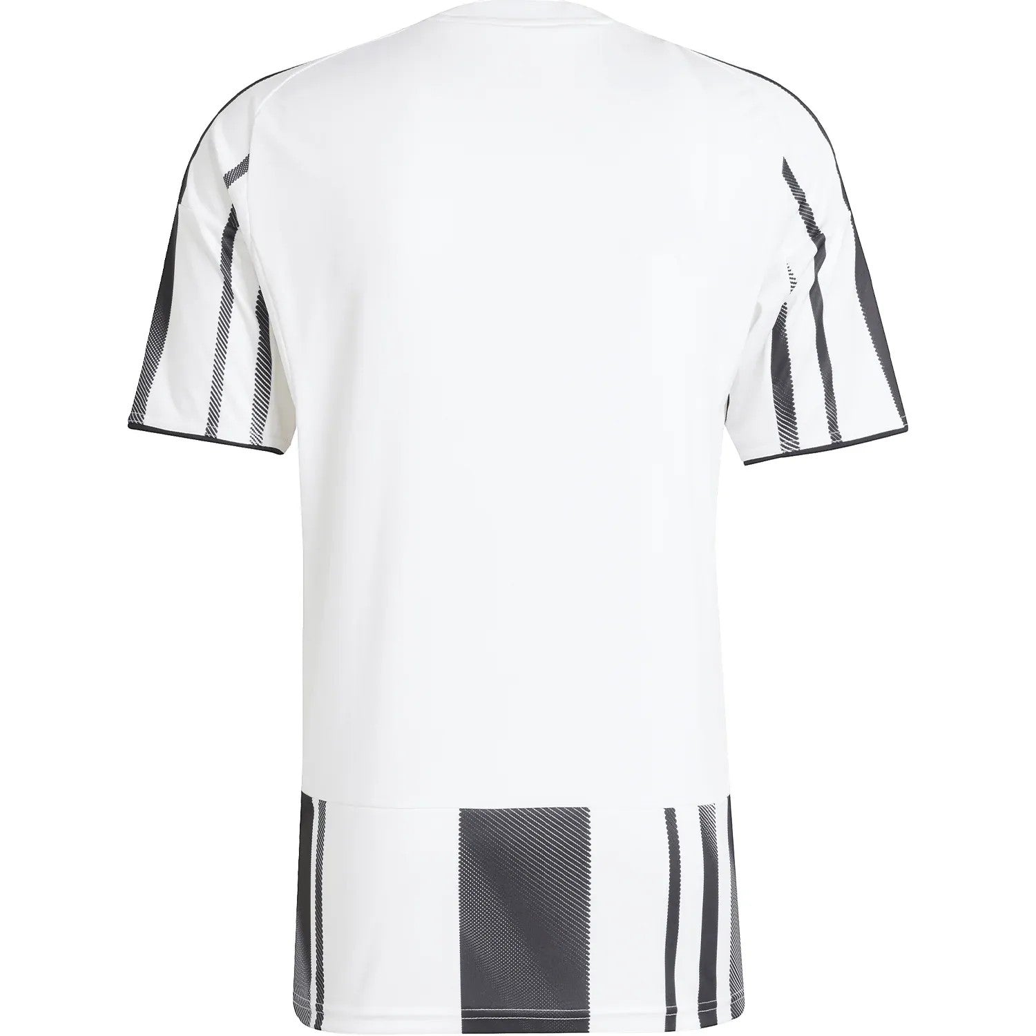 GOATkitz Juventus 2025-26 adult home jersey, white with black pinstripe details on sleeves and hem.
