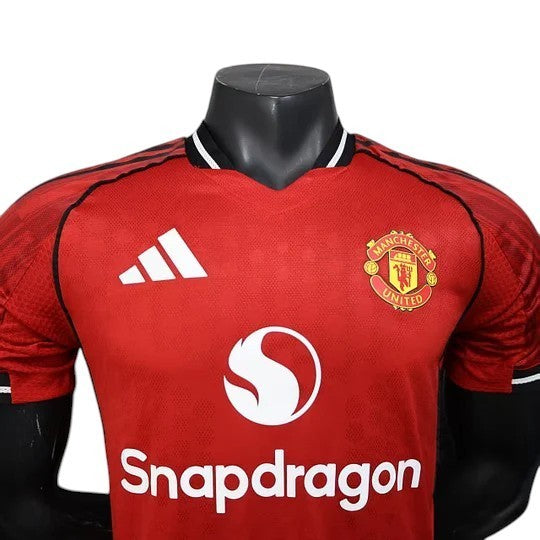 GOATkitz Manchester United 2025-26 red player version football jersey with custom name/number option.