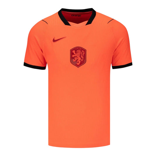 GOATkitz Netherlands 2026 orange fan jersey with black trim and crest. Customizable name and number.