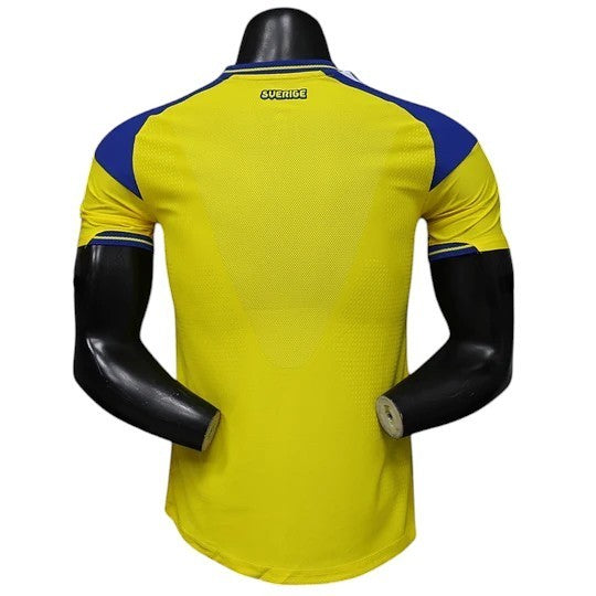 Sweden 2026 Player Version Home Jersey – Size S–XXL – Custom Name & Number, Select Badges