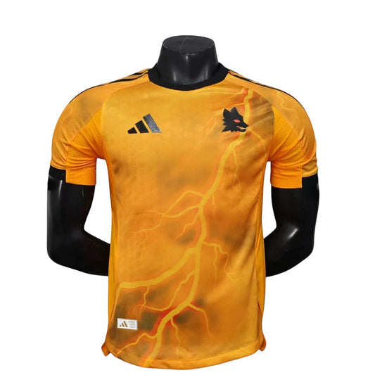 AS Roma 2025-26 Adult Player Version Away Jersey – Size S–XXL – Custom Name & Number, Select Badges