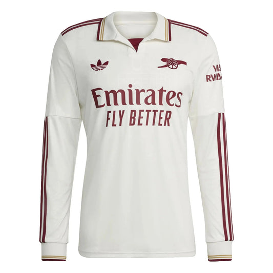 Arsenal 2025-26 Adult Third Long Sleeve Jersey – Size S–XXL – Custom Name & Number, Select Badges