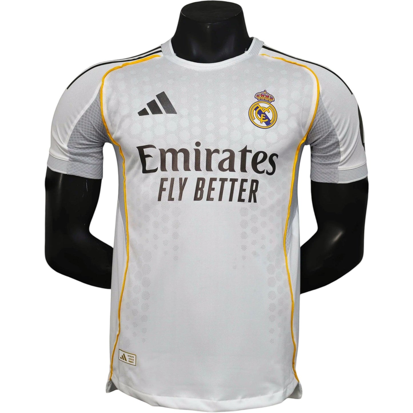 Real Madrid 2025-26 Adult Player Version Home Jersey – Size S–XXL – Custom Name & Number, Select Badges